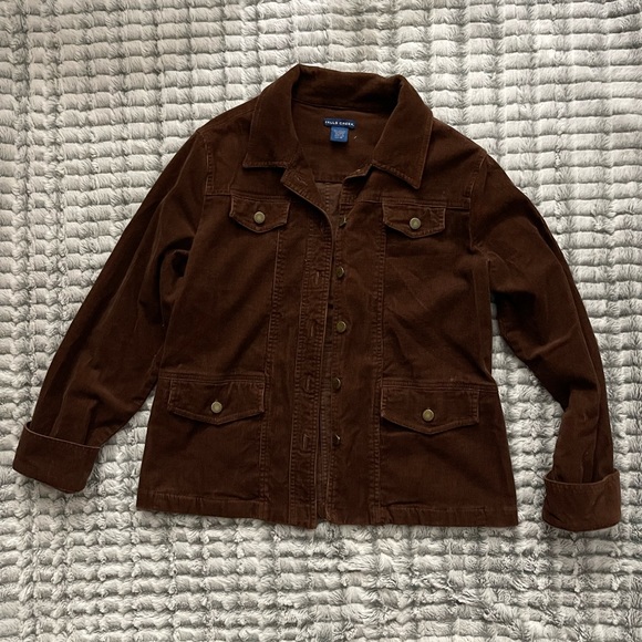 Falls Creek Tan Corduroy Jacket Women's M - Picture 1 of 5